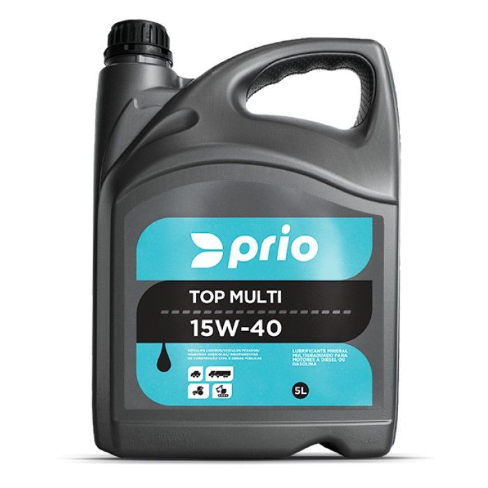 Óleo motor PRIO Top Multi 15W-40 5L Óleo motor PRIO Top Multi 15W-40 5L