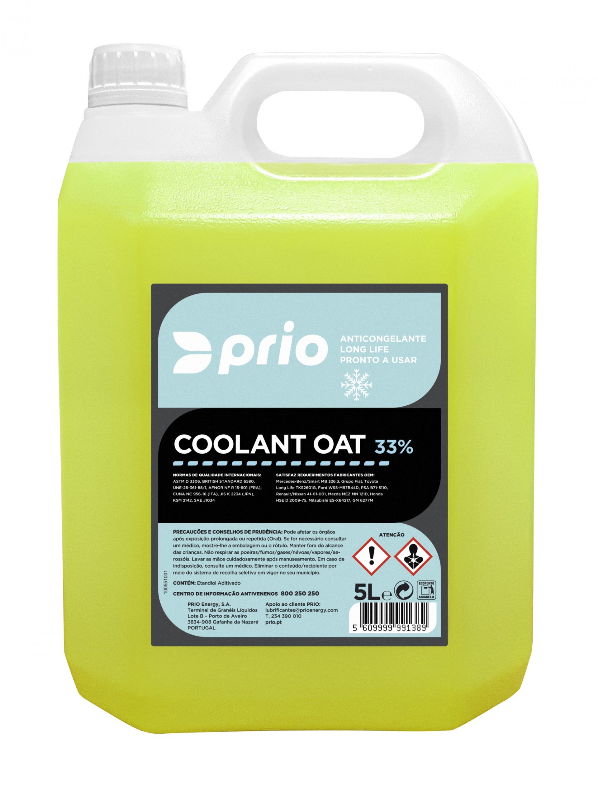 Anticongelante PRIO OAT 33% 5L