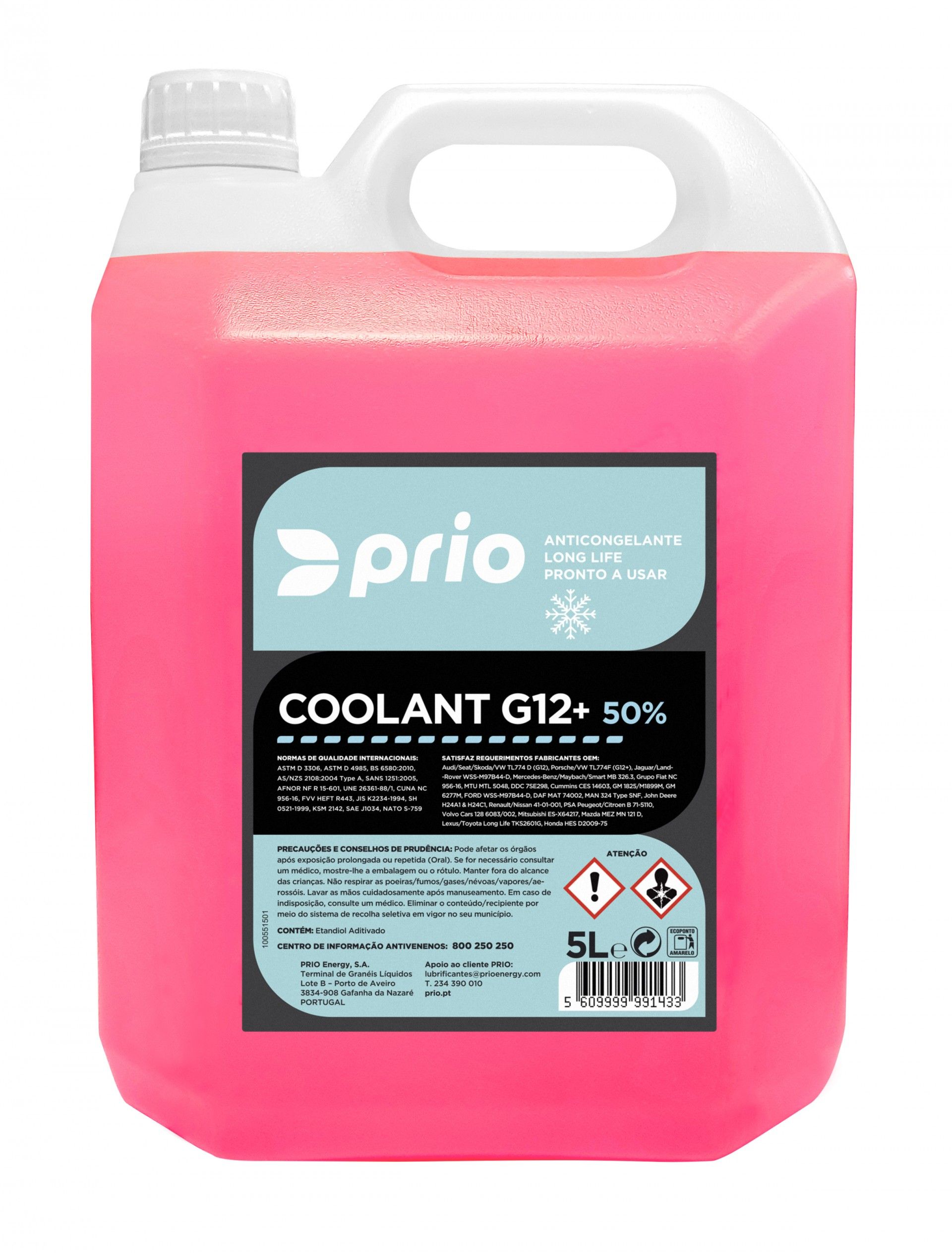 Anticongelante PRIO G12+ 50% 5L