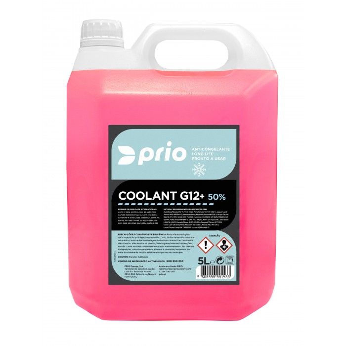Anticongelante PRIO G12+ 50% 5L Anticongelante PRIO G12+ 50% 5L