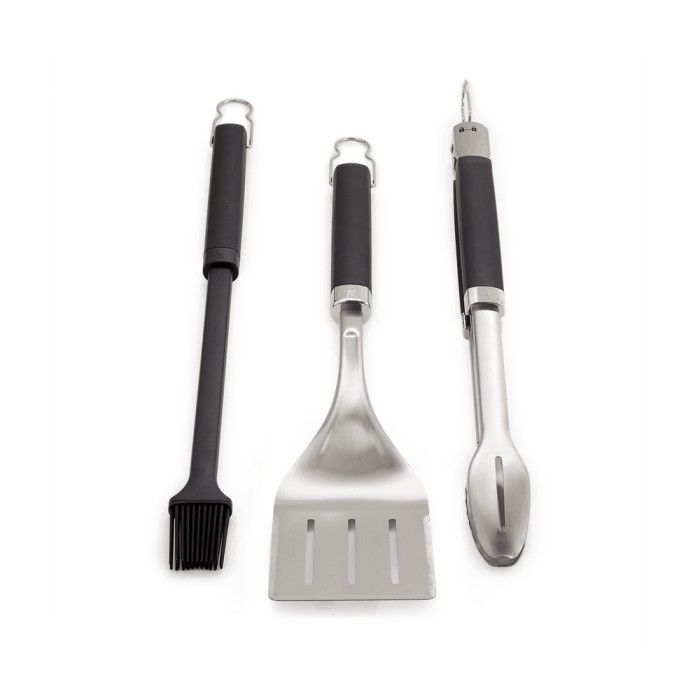 Kit 3 utensílios- Espátula, Pinça e Pincel Premium para Barbecue Kit 3 utensílios- Espátula, Pinça e Pincel Premium para Barbecue