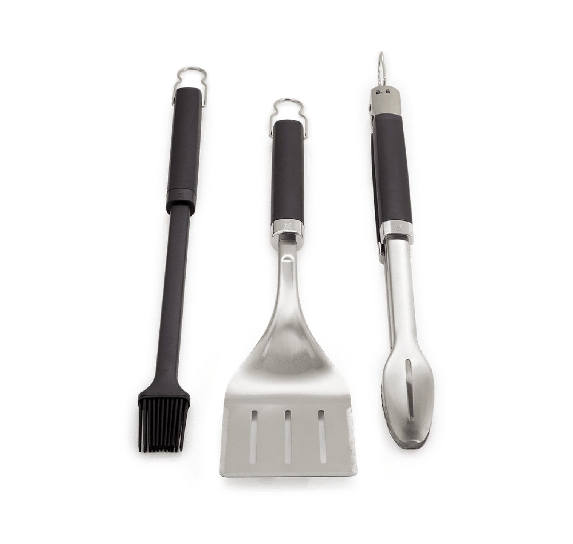 Kit 3 utensílios- Espátula, Pinça e Pincel Premium para Barbecue