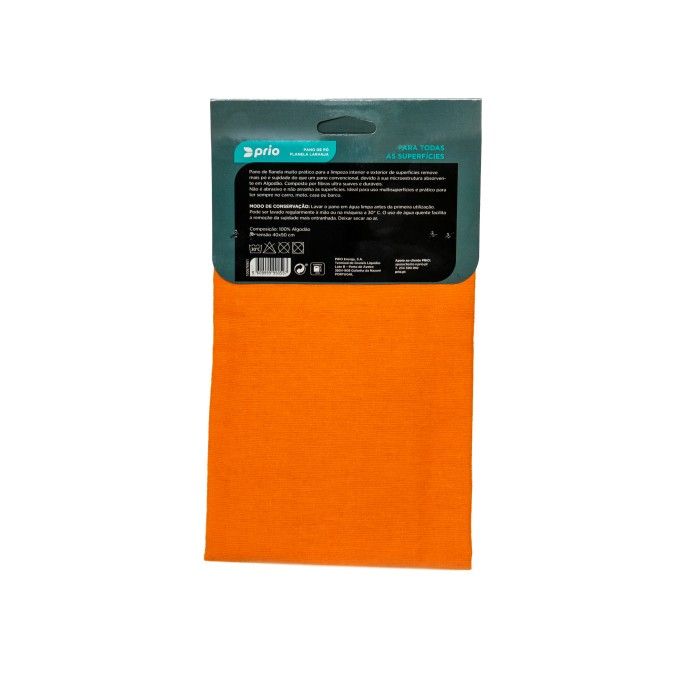 PRIO Pano De Pó (Flanela Laranja) 40X50Cm PRIO Pano De Pó (Flanela Laranja) 40X50Cm