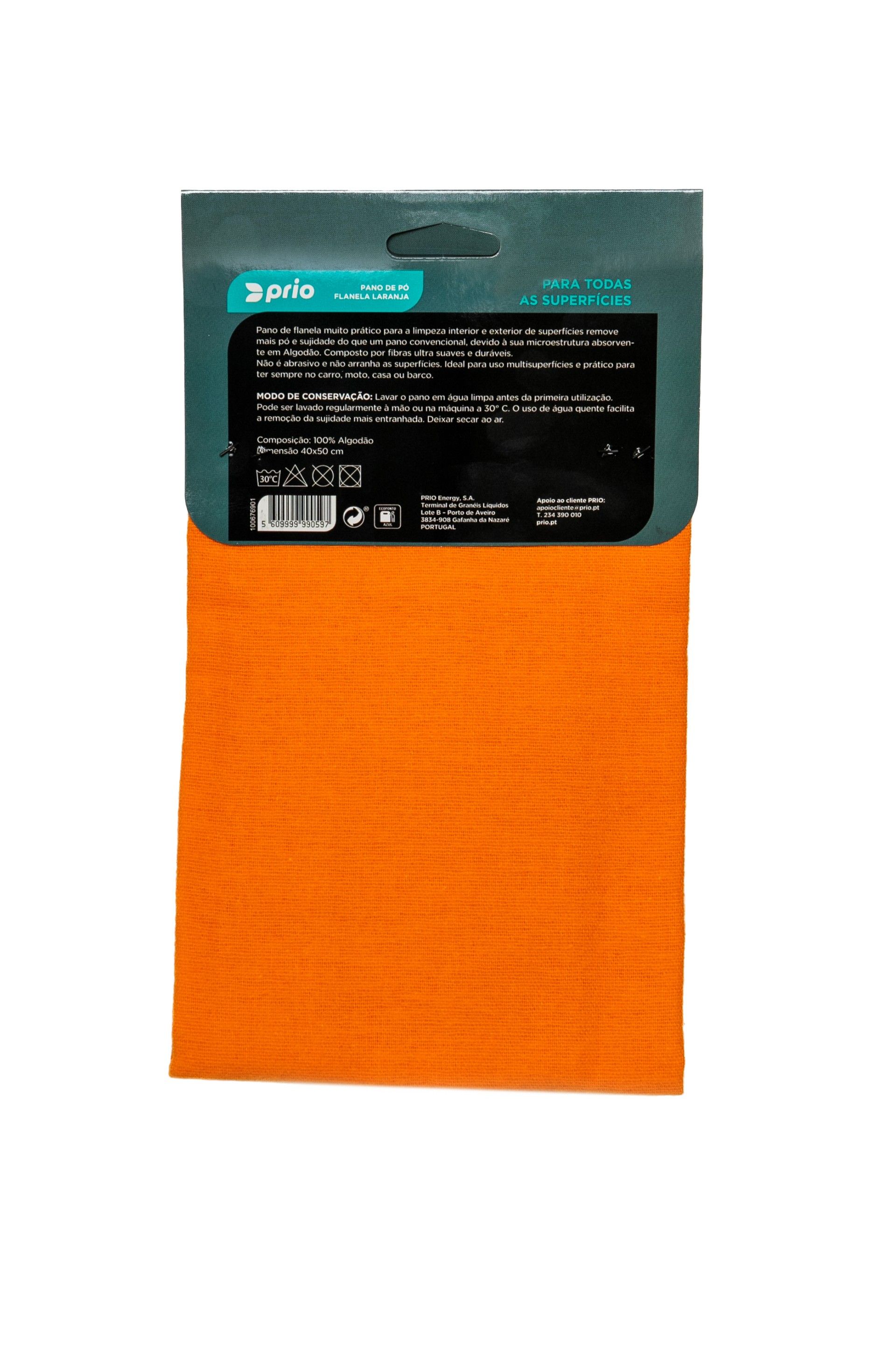PRIO Pano De Pó (Flanela Laranja) 40X50Cm
