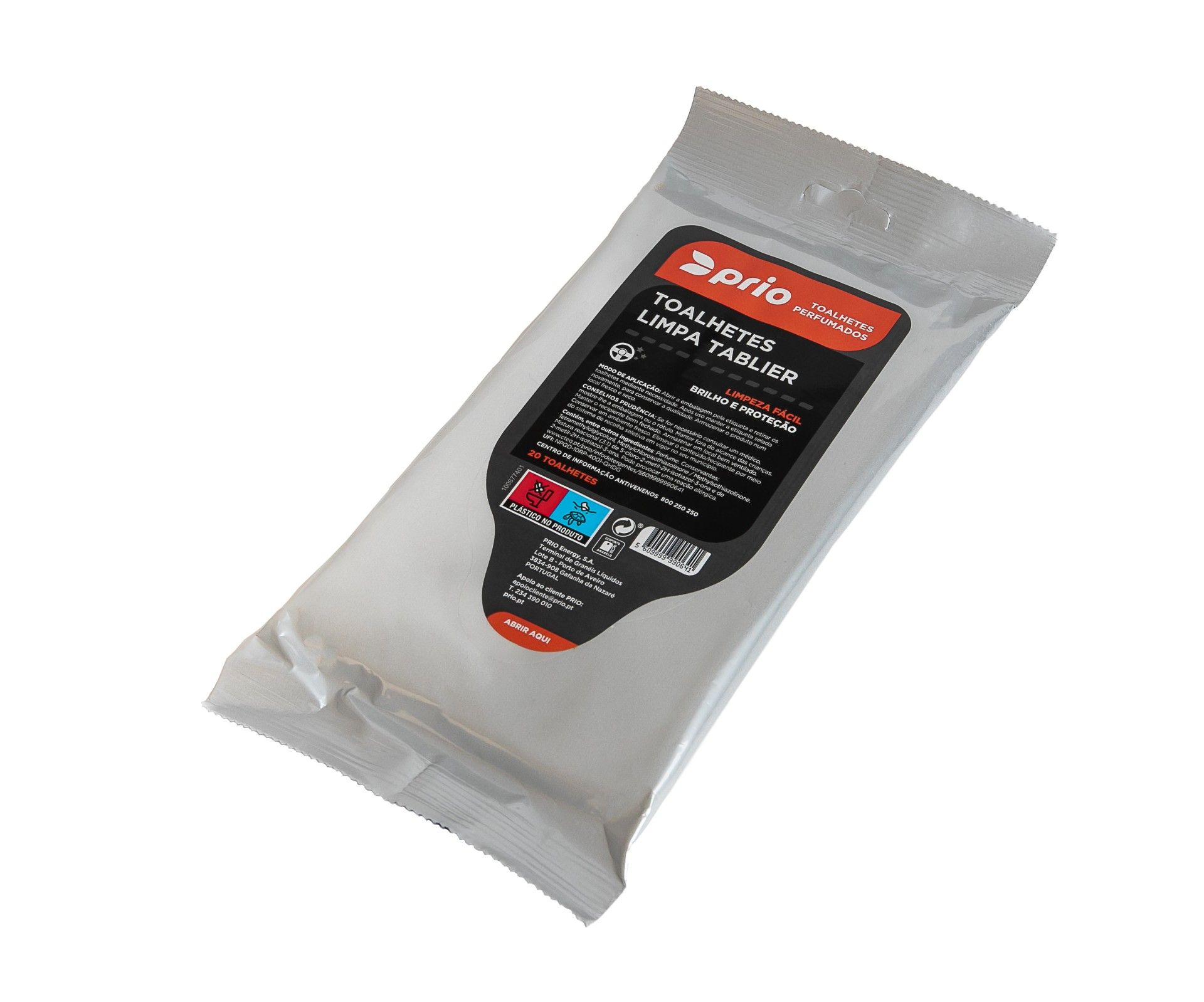 PRIO Toalhetes Limpa Vidros 20Un