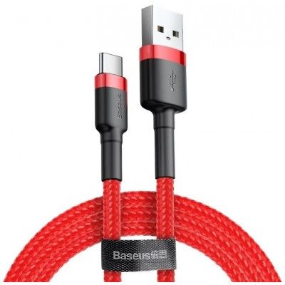 Cabo Usb Cafule For Type-C 2A 1M (Vermelho) Cabo Usb Cafule For Type-C 2A 1M (Vermelho)