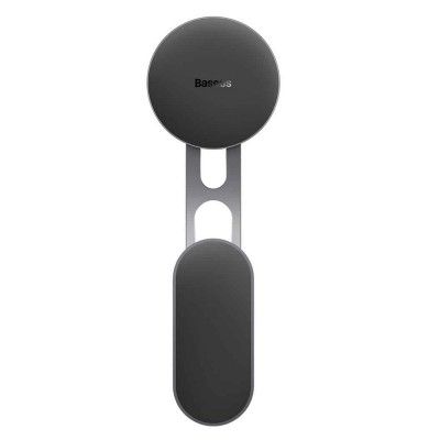 Suporte para Carro Baseus T-Space Series Folding Metal Magnetic Phone Holder Prateado