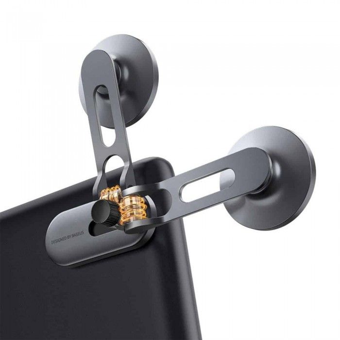 Suporte para Carro Baseus T-Space Series Folding Metal Magnetic Phone Holder Prateado Suporte para Carro Baseus T-Space Series Folding Metal Magnetic Phone Holder Prateado