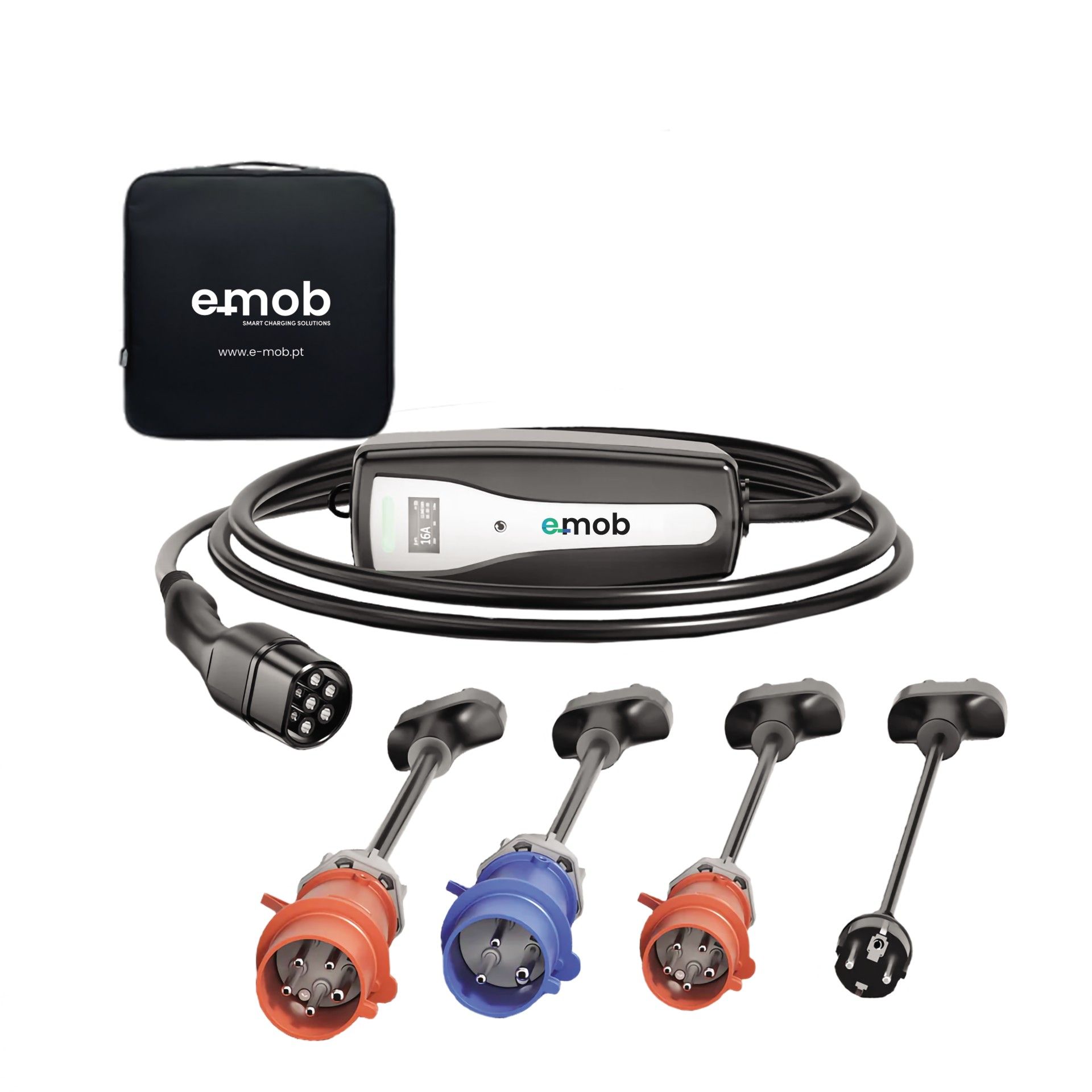 Kit Carregador portátil (Inclui 4 Adaptadores e 1 Saco)