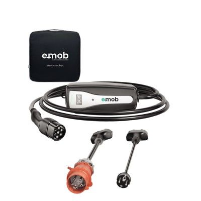 Kit Carregador porttil e-mob (Inclui 2 Adaptadores e 1 Saco)