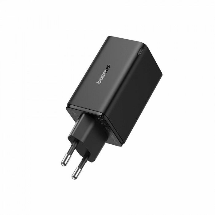 Carregador Gan6 Pro Dual Usb-A/Usb-C 65W Fast Charger Pd 3.0 Preto Carregador Gan6 Pro Dual Usb-A/Usb-C 65W Fast Charger Pd 3.0 Preto