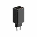 Carregador Gan6 Pro Dual Usb-A/Usb-C 65W Fast Charger Pd 3.0 Preto Carregador Gan6 Pro Dual Usb-A/Usb-C 65W Fast Charger Pd 3.0 Preto
