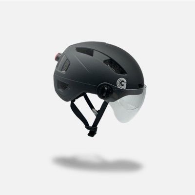 Capacete Universal Com Led + Viseira Tamanho M Preto - 81466