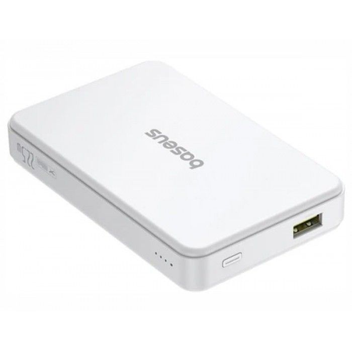 Os-Baseus Airpow Ii Qi2 Magnetic Power Bank 10000Mah 22.5W Moon White Os-Baseus Airpow Ii Qi2 Magnetic Power Bank 10000Mah 22.5W Moon White