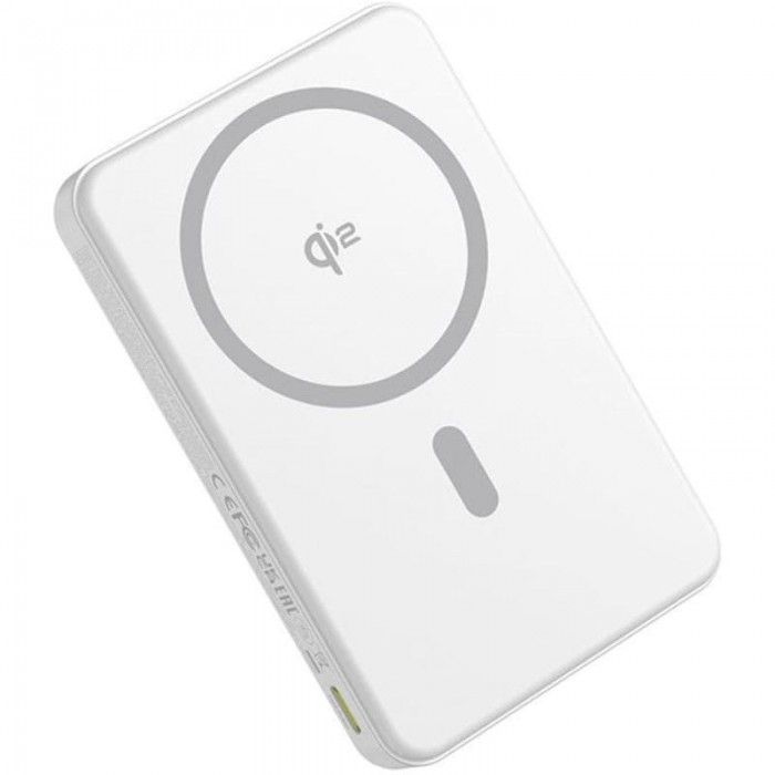 Os-Baseus Airpow Ii Qi2 Magnetic Power Bank 10000Mah 22.5W Moon White Os-Baseus Airpow Ii Qi2 Magnetic Power Bank 10000Mah 22.5W Moon White
