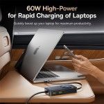 Baseus Primetrip Vw1 Car Charger With Retractable Cable 60W Cosmic Black Baseus Primetrip Vw1 Car Charger With Retractable Cable 60W Cosmic Black