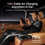 Baseus Primetrip Vw1 Car Charger With Retractable Cable 60W Cosmic Black Baseus Primetrip Vw1 Car Charger With Retractable Cable 60W Cosmic Black